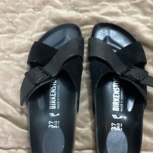 Birkenstock Women's Black Slide Sandals